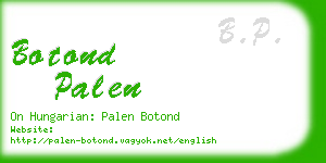 botond palen business card
